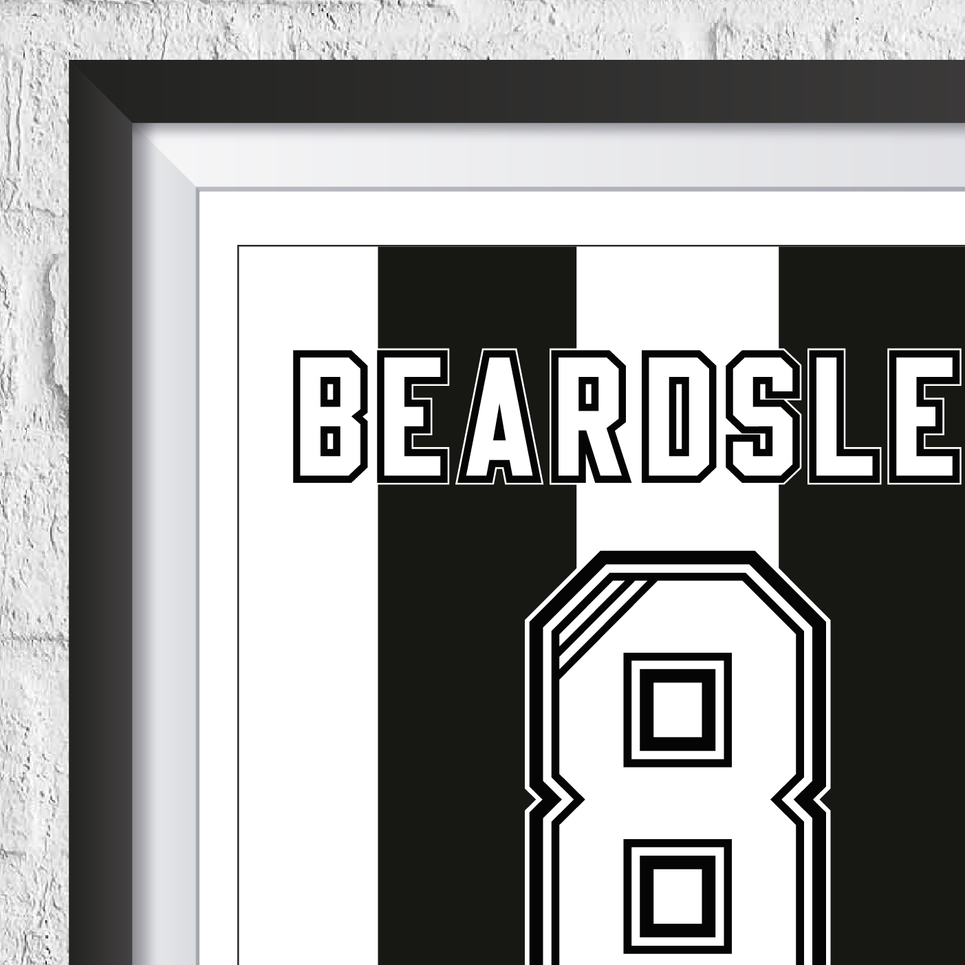 Peter Beardsley Newcastle United Legend Stats Print