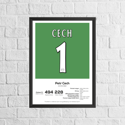 Petr Cech Legend Stats Print
