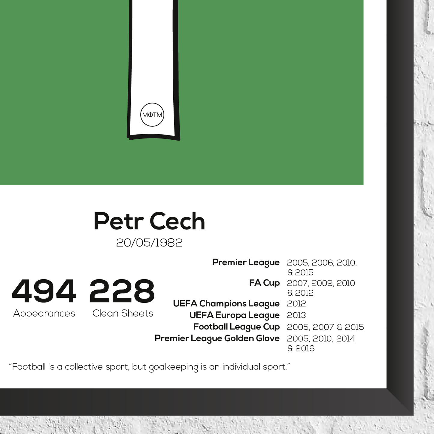 Petr Cech Legend Stats Print
