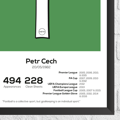 Petr Cech Legend Stats Print