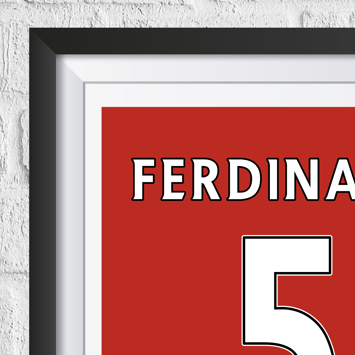 Rio Ferdinand Manchester United Legend Stats Print