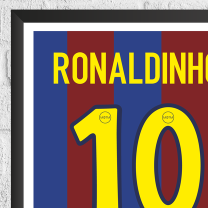 Ronaldinho Legend Stats Print