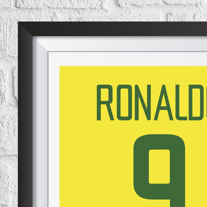 Ronaldo R9 Brazil Legend Stats Print