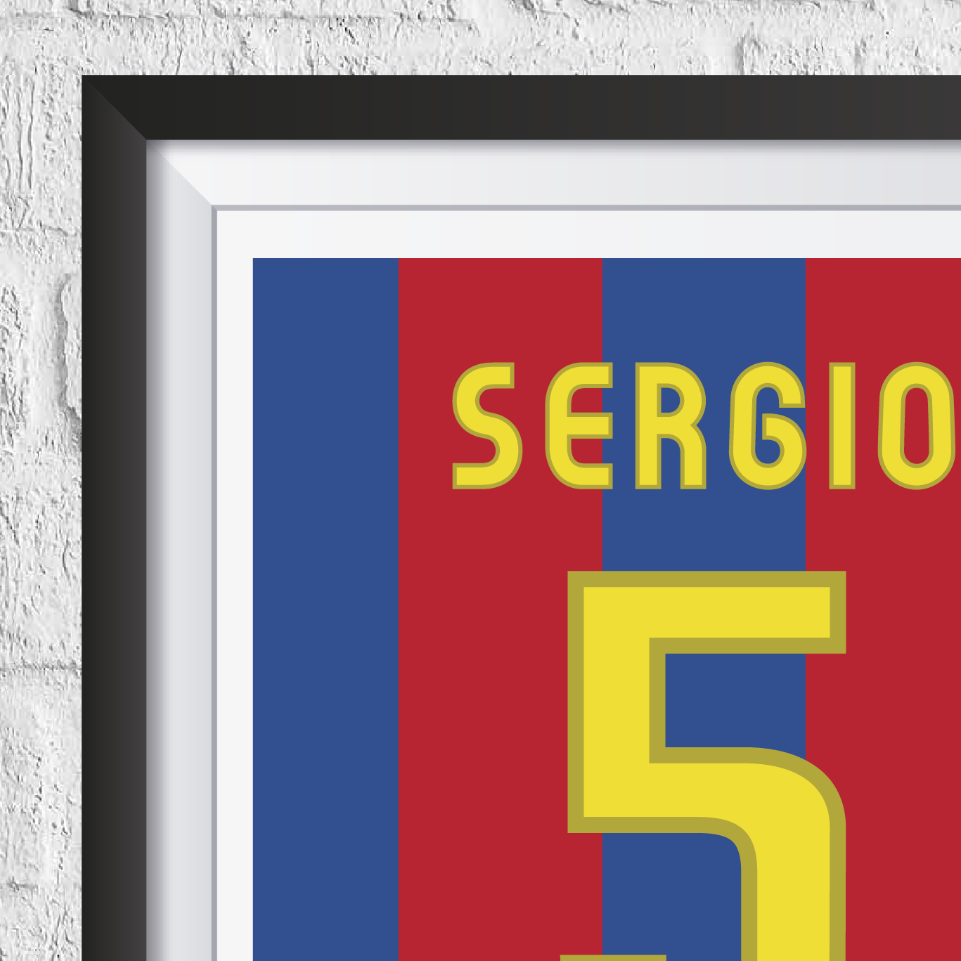 Sergio Busquets FC Barcelona Legend Stats Print