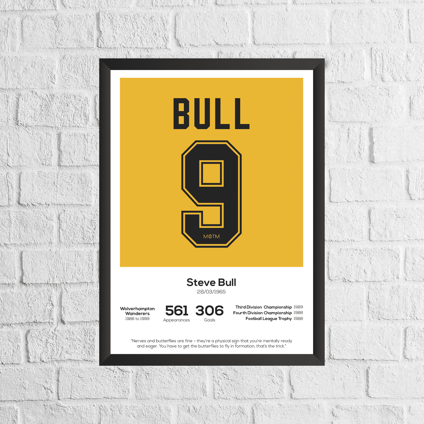 Steve Bull Legend Stats Print