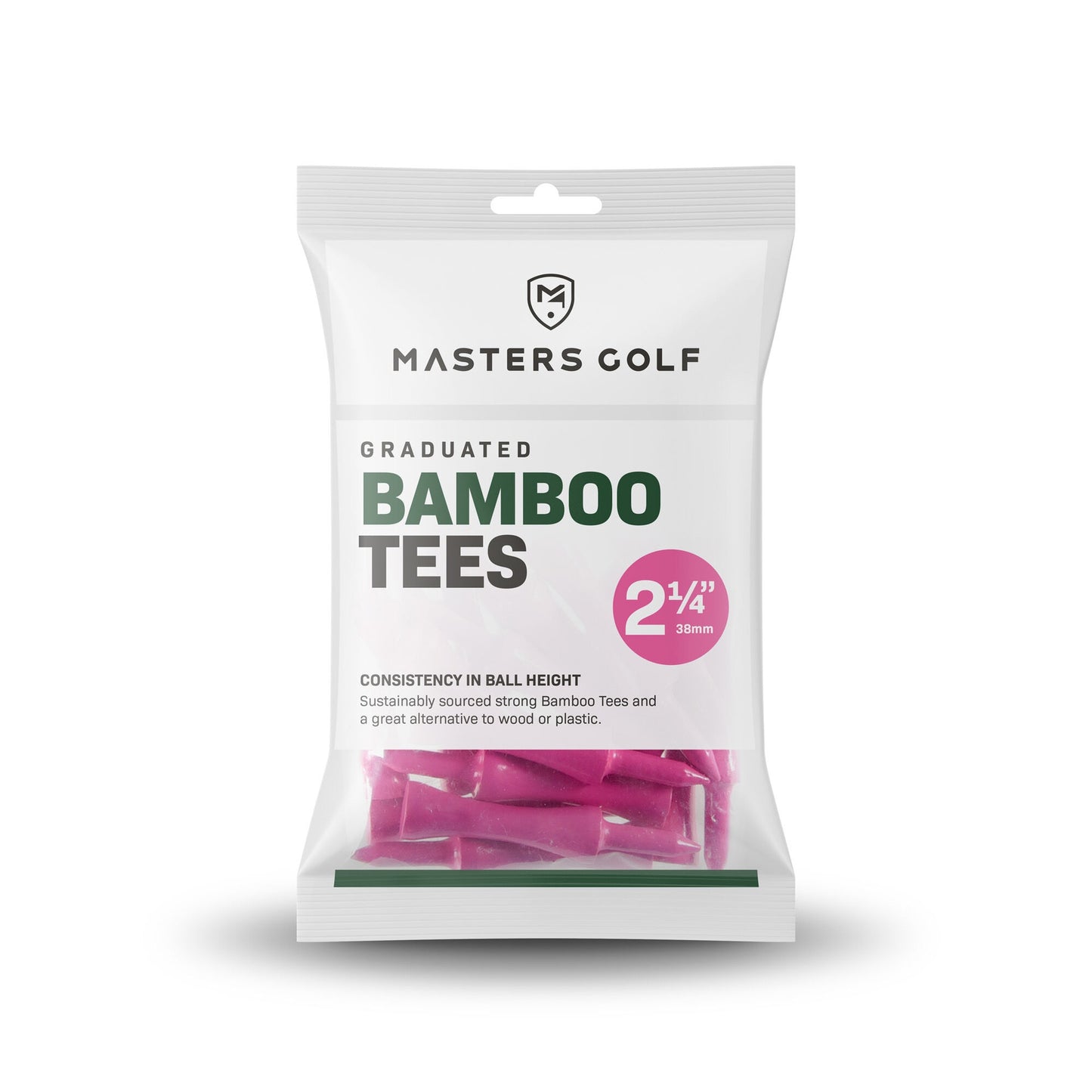 Masters Bamboo Graduated Tees (Bag of 20)