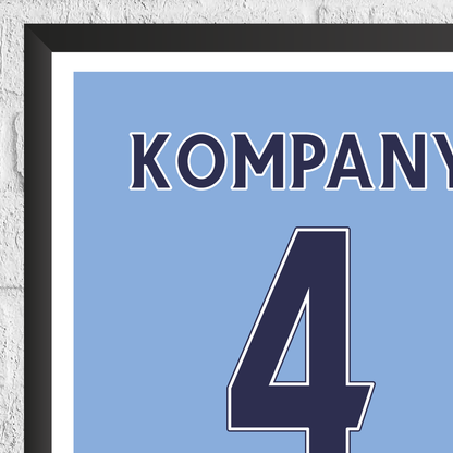 Vincent Kompany Legend Stats Print