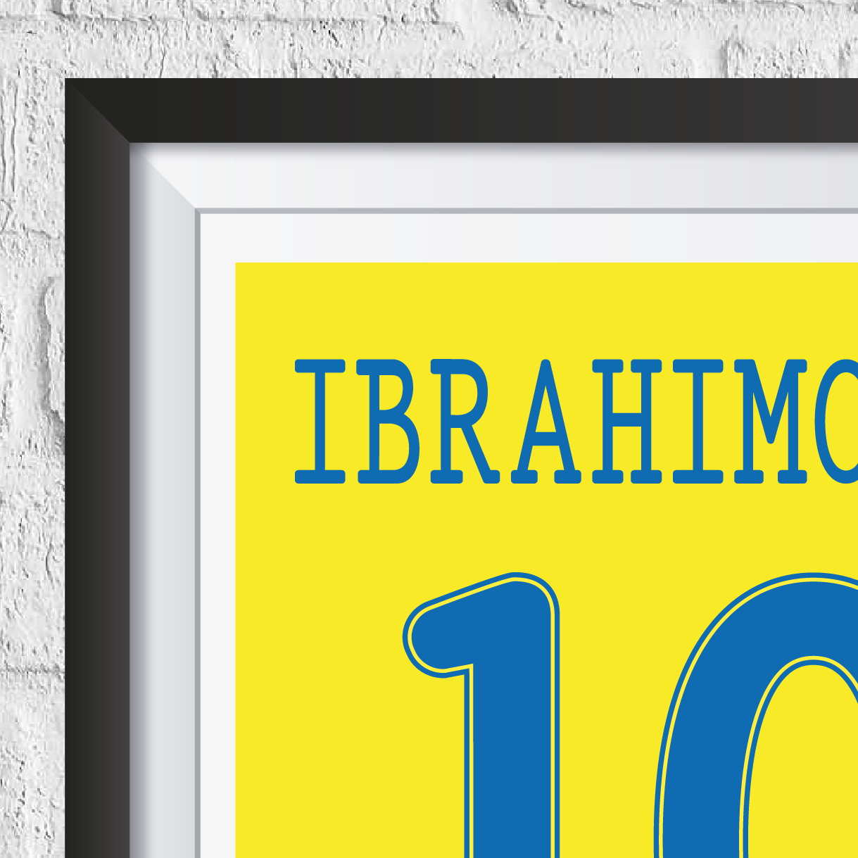 Zlatan Ibrahimovic Sweden Legend Stats Print