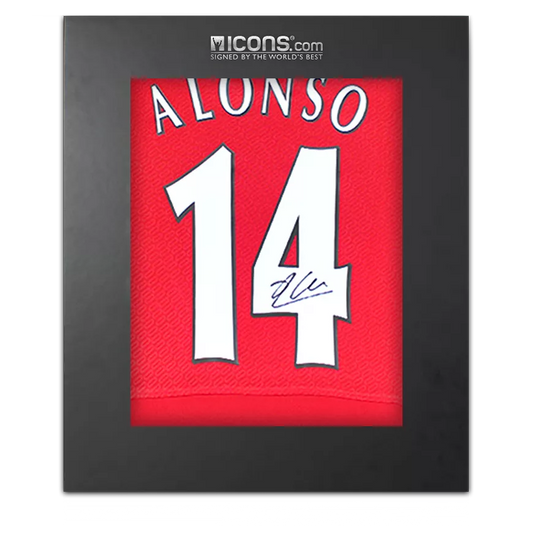 Xabi Alonso Back Signed Liverpool FC 2005 Home Shirt In Deluxe Packaging