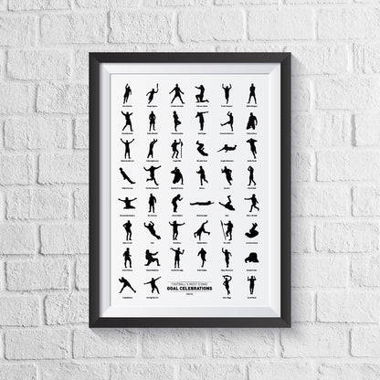 Football's Greatest Goal Celebrations Print - Man of The Match Football