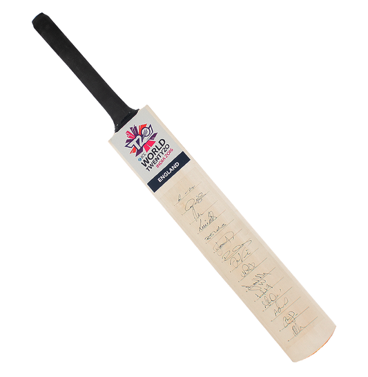 England Team Signed 2016 ICC World Twenty20 Cricket Bat