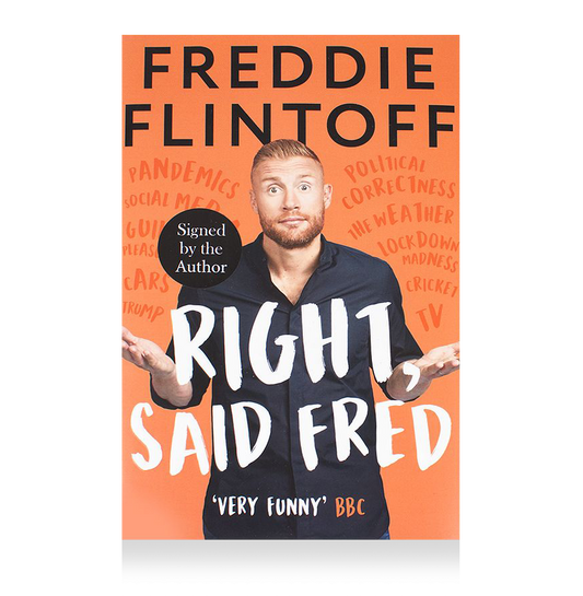 Andrew Flintoff Signed Book: Right Said Fred