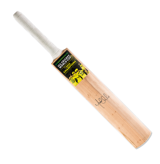 Michael Clarke Signed 2015 ICC Cricket World Cup Winners' Bat