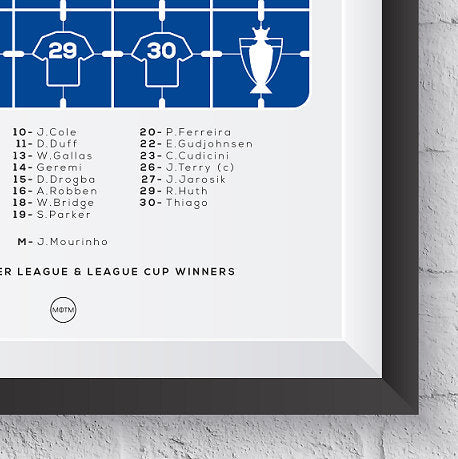 Chelsea 'The Special Ones' 2004/2005 Print - Man of The Match Football