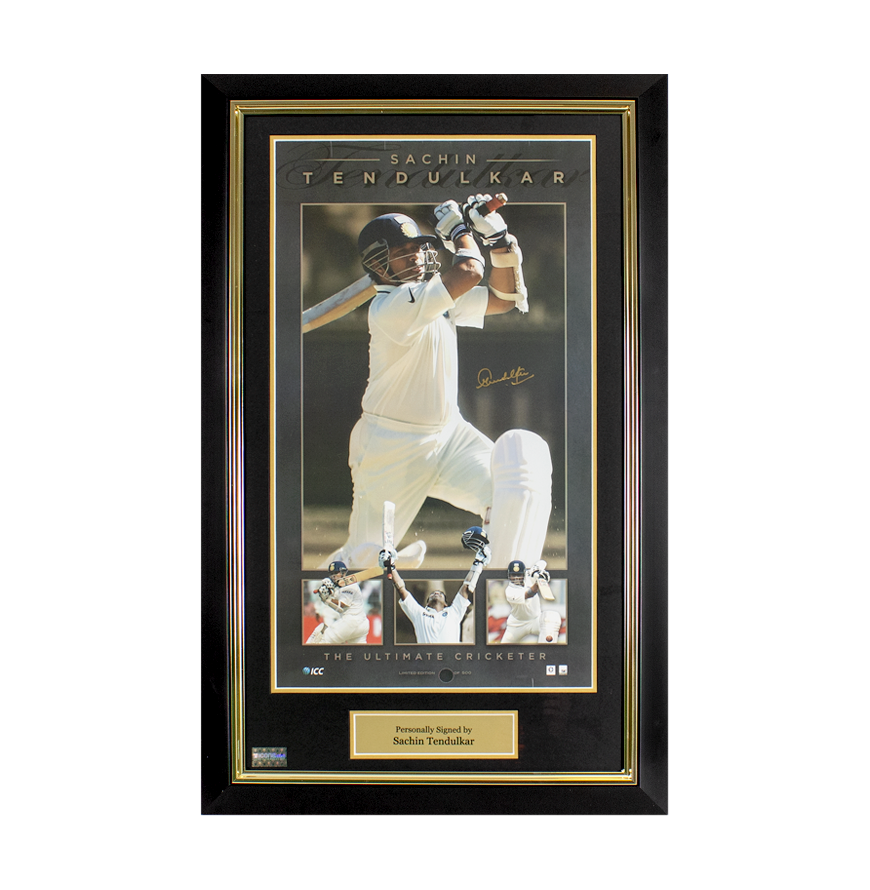 Sachin Tendulkar Signed and Framed India Photo: The Ultimate Cricketer