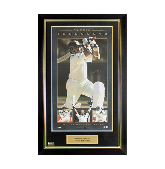 Sachin Tendulkar Signed and Framed India Photo: The Ultimate Cricketer