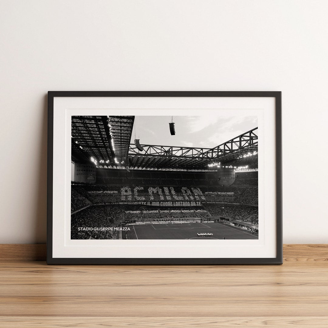 San Siro AC & Inter Milan Inside Stadium Photography Print - Man of The Match Football