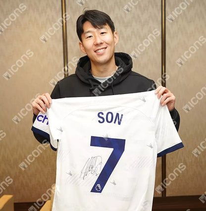 Son Heung-min Back Signed Tottenham Hotspur 2023-24 Home Shirt