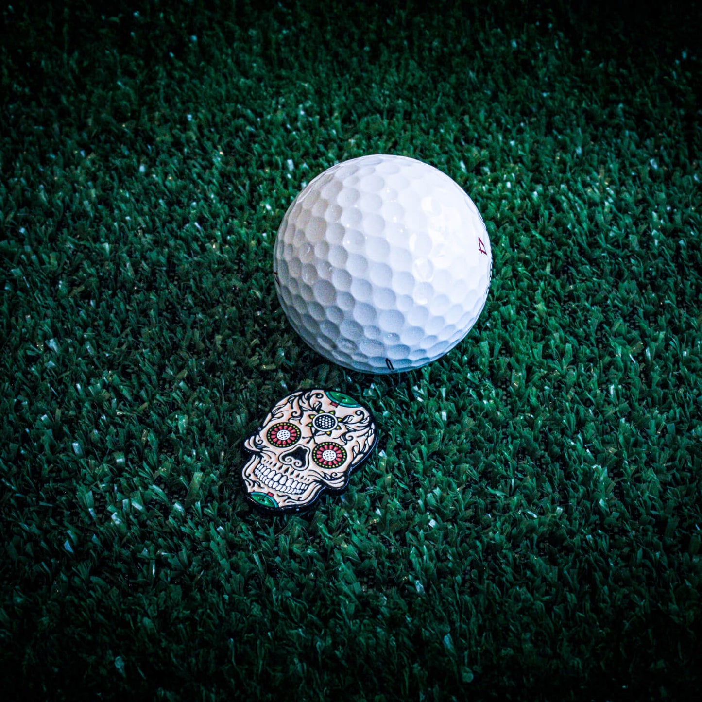 Sugar Skull Golf Ball Marker