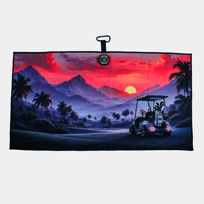 Sunset Drive Magnetic Golf Towel