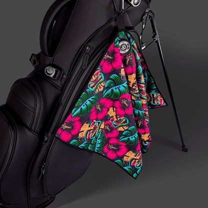 Tiki Tap-in Magnetic Golf Towel