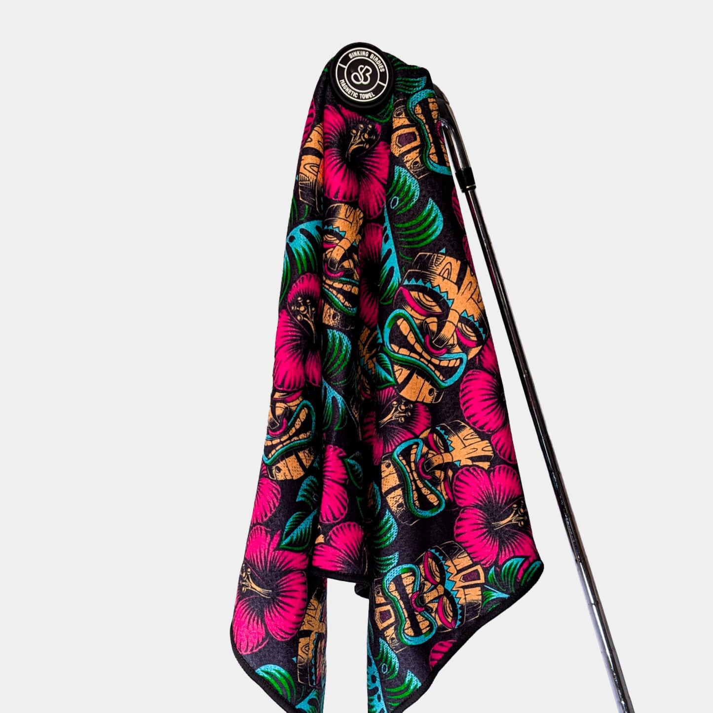 Tiki Tap-in Magnetic Golf Towel